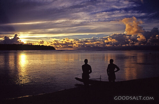 Two Men at Sunset