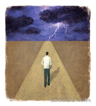 Walking Into Storm