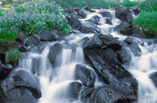 Water Falling over Rocks