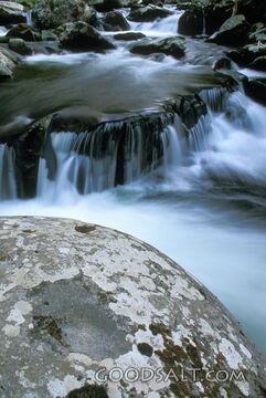 Water Falling over Rocks