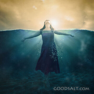 Woman Coming Up to Breathe