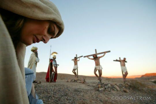 Woman Mourns Christ