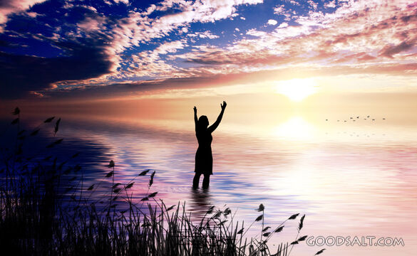 Woman Praising