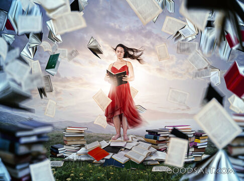 Woman With Books