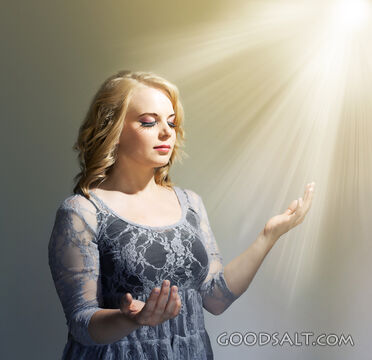 Woman With Lights