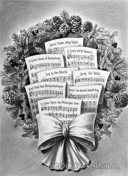 Wreath of Song Sheets