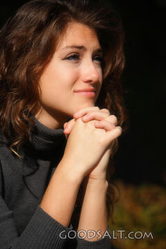 Young Woman Meditating (close-Up)
