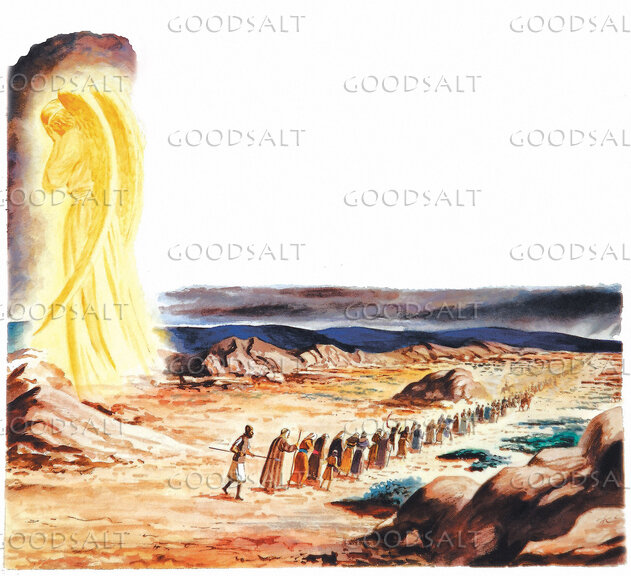 Angel Leading Israel Through the Wilderness