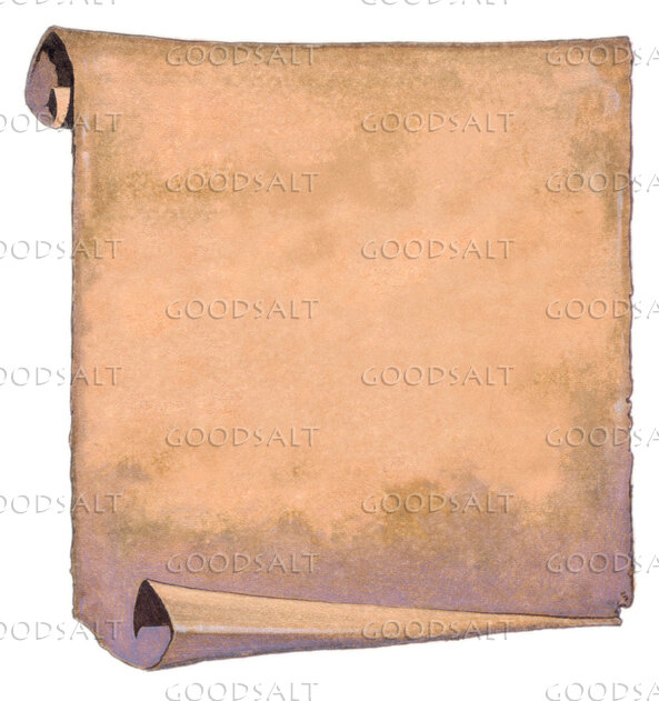Blank Ancient Parchment Scroll