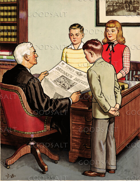 Children Visit Judge