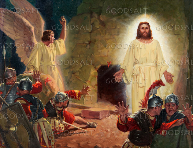 Christ's Resurrection, Angel and Soldiers