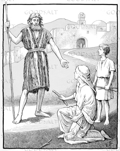 Elijah Meets the Widow of Zarephath