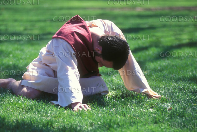 Prostrate Prayer in the Garden