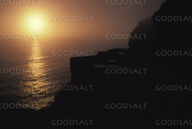 Sunset Over the Sea Cliffs