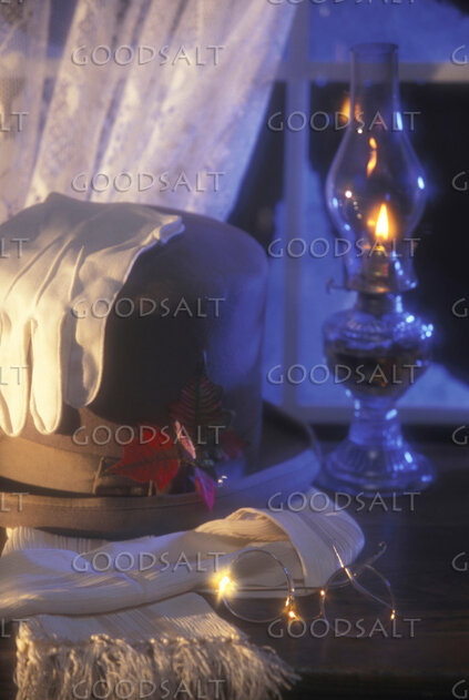 Lamplight at the Winter Window