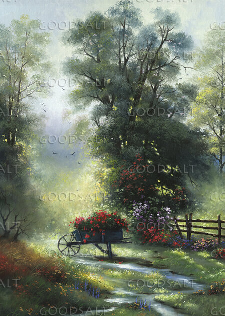 Garden Stream Beneath Singing Trees