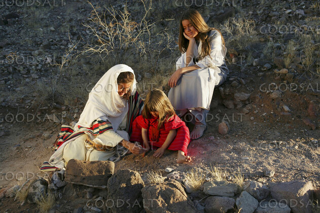 Israelite Mother Teaching Her Daughter