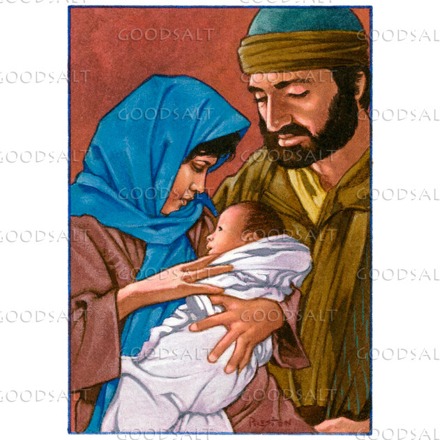 Mary and Joseph with the Christ Child