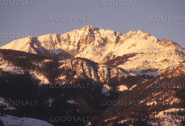 Snow-Crowned Mount Baker at Sunset