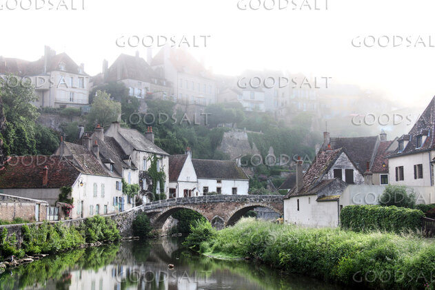 Village Bridge Over Still Waters