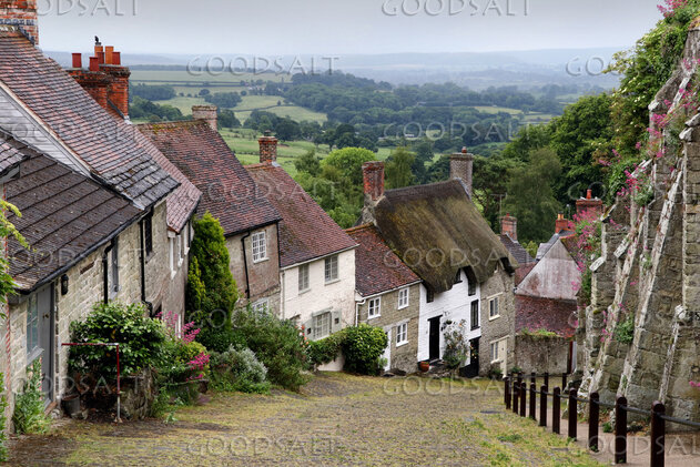 Hillside Village in the Countryside