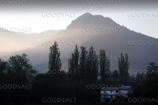 Morning Light Over the Mountain Refuge