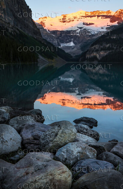 Still Waters Beneath the Mountain Dawn