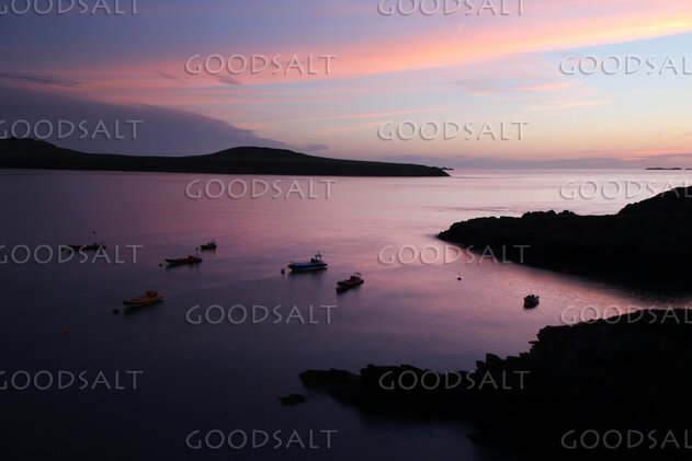 Quiet Harbor at Evening