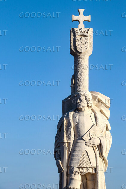Christian Knight Beneath the Cross