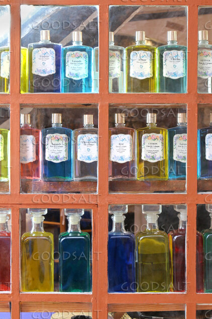 Perfume Bottles in a Shop Window