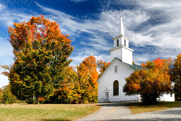 Autumn Church Steeple