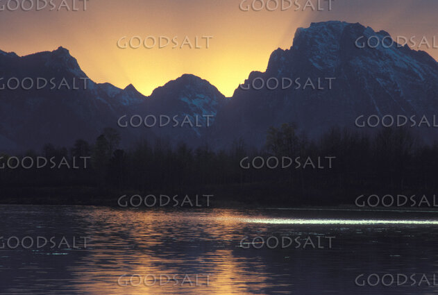 Dawn Over the Mountain Lake