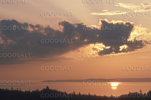 Sunset Over the Waters