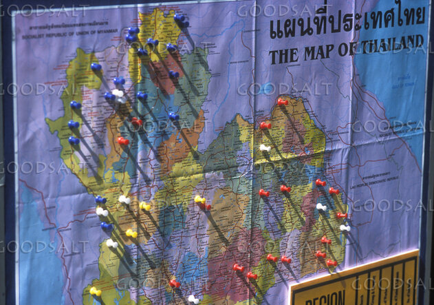 Thailand Mission Prayer Map