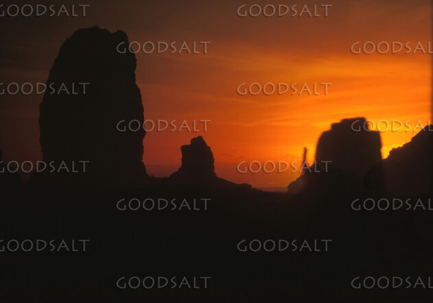 Desert Monuments at Sunset