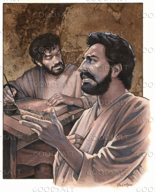 Peter Dictates to Silvanus