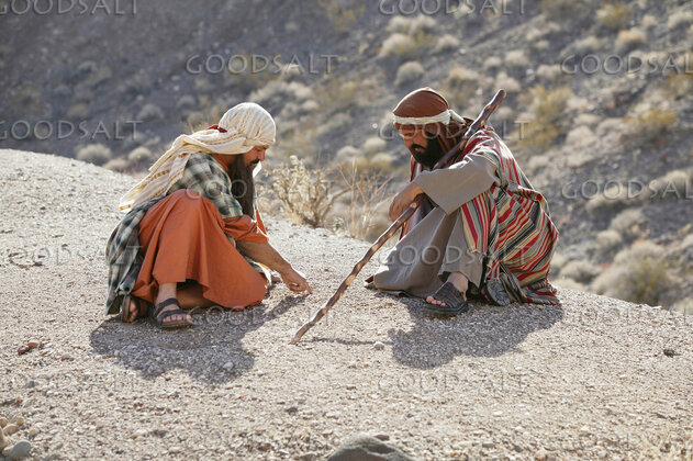 Teacher and Disciple on the Hillside