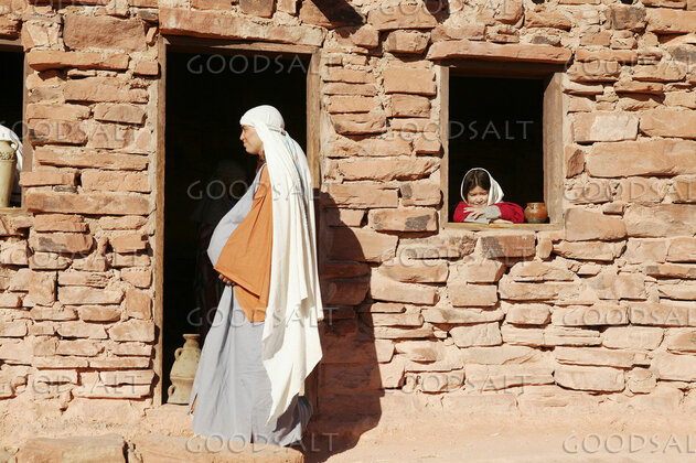 Expectant Mother at the Stone House