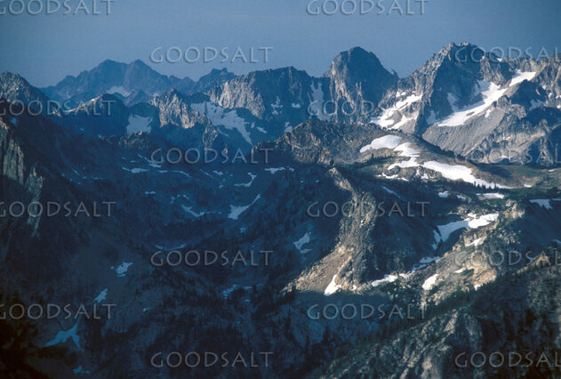 Snow-Crowned Mountain Range