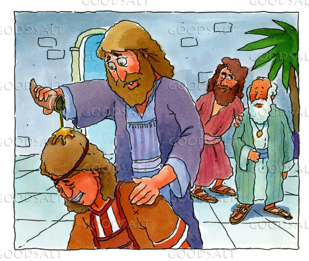 Samuel Anoints David As King