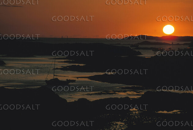 Sunset Over Sheltered Coastal Waters