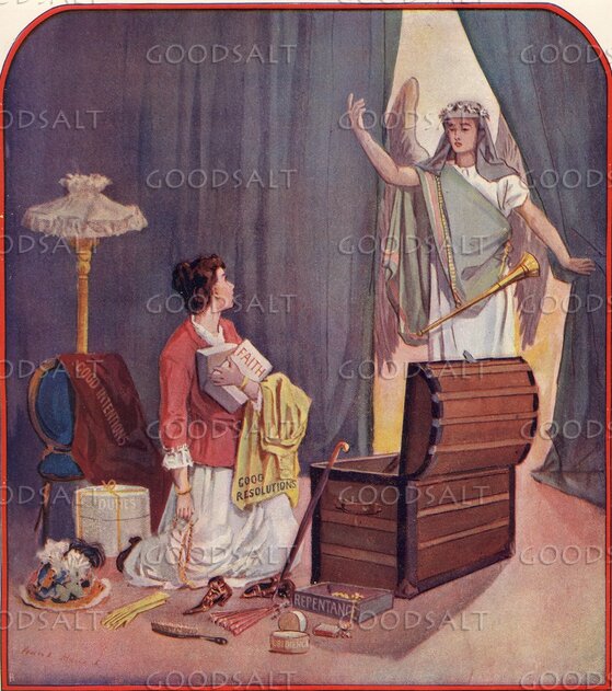 Angel Calling the Soul to Repentance