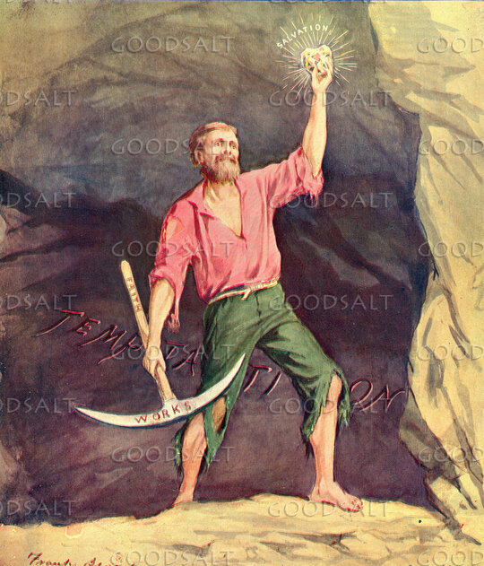 The Miner Lifts Salvation