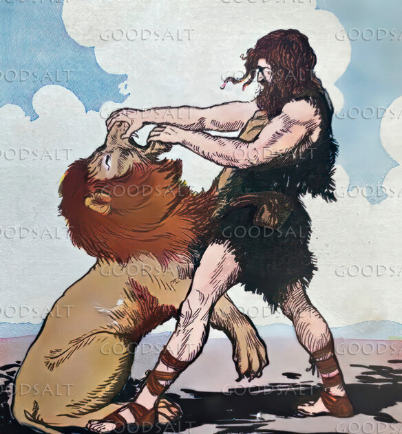 Samson Tears the Lion