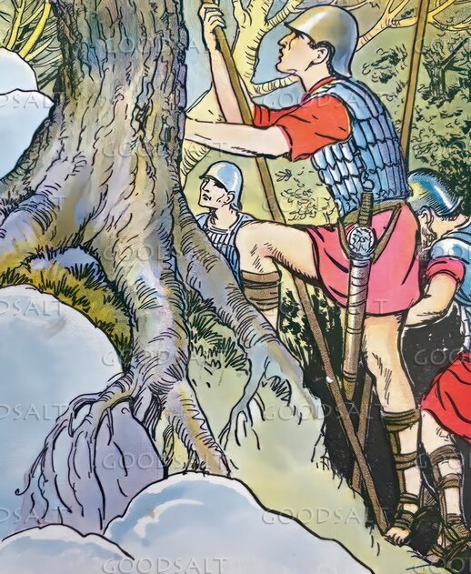 Absalom Caught in the Oak