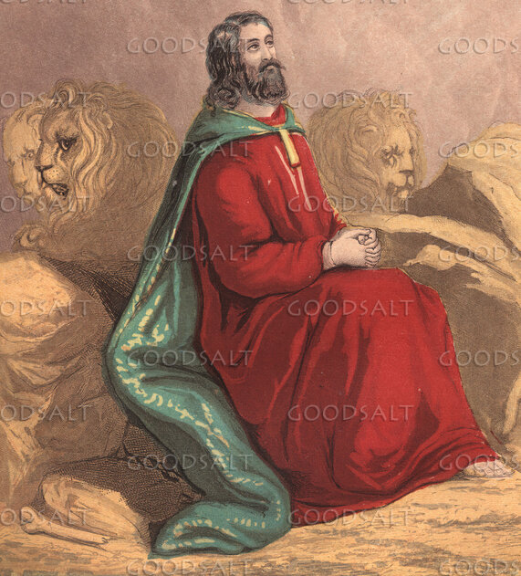 Daniel Praying Among the Lions