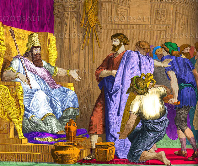 Moses and Aaron Before Pharaoh