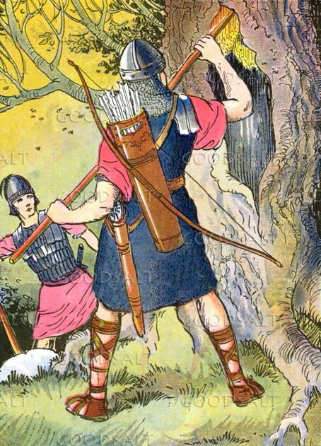 Archer on the Forested Path