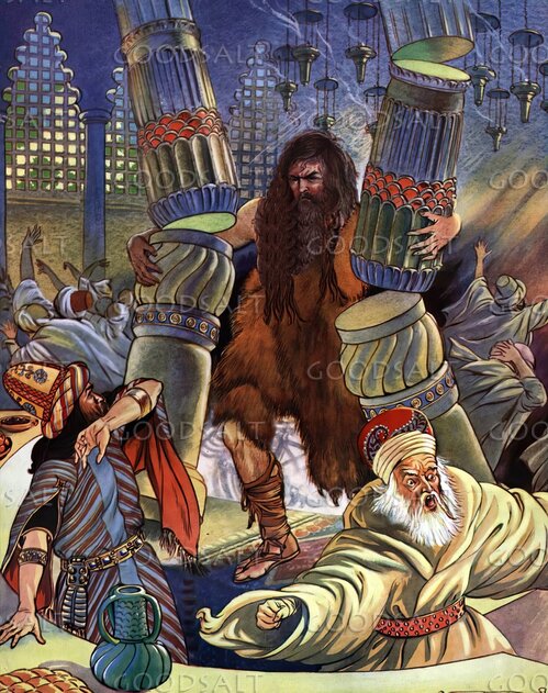 Samson Brings Down the Philistine Temple