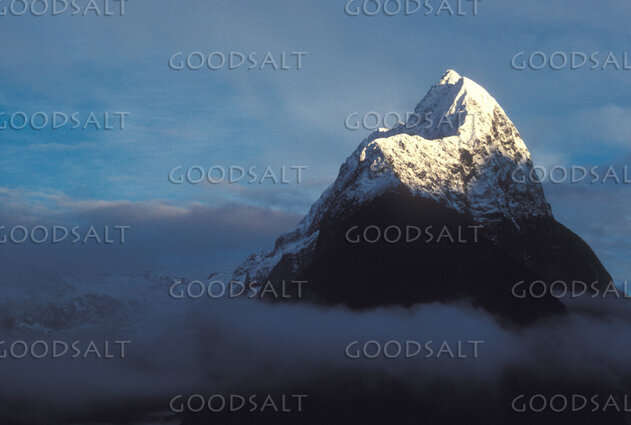 Snow-Crowned Mountain in Morning Light